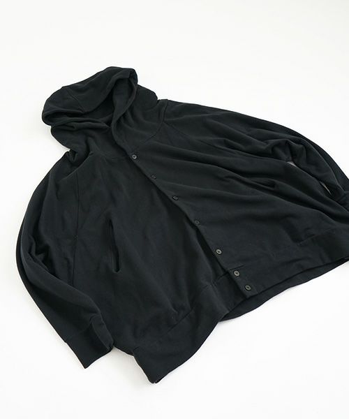 VU.ヴウ.dyed hoody vu-s22-t11[SUMI BLACK]:s_