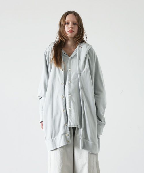 VU.ヴウ.dyed hoody vu-s22-t11[CHALK]:s_