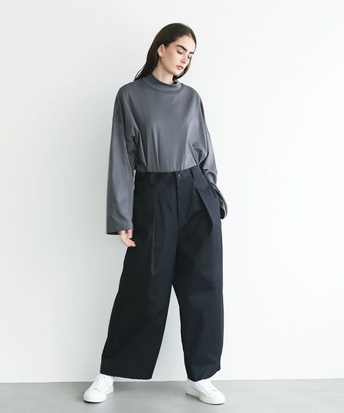 VU ヴウ knee wide pants vu-s22-p12[NAVY]