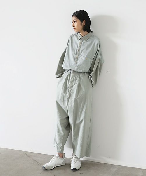 VU.ヴウ.wide silhouette pants vu-s22-p14[GREEN GRAY]