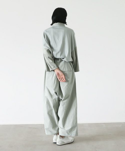 VU.ヴウ.wide silhouette pants vu-s22-p14[GREEN GRAY]