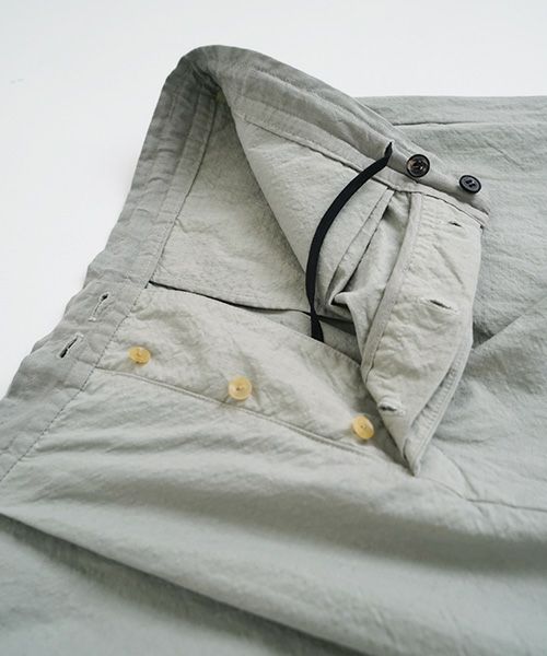 VU.ヴウ.wide silhouette pants vu-s22-p14[GREEN GRAY]