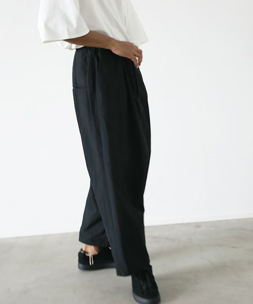 VU.ヴウ.wide silhouette pants vu-s22-p14[SUMI BLACK]:s