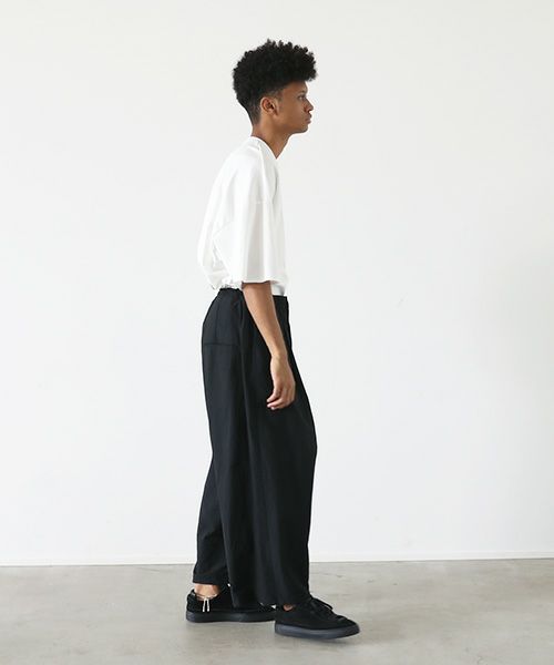 VU.ヴウ.wide silhouette pants vu-s22-p14[SUMI BLACK]:s