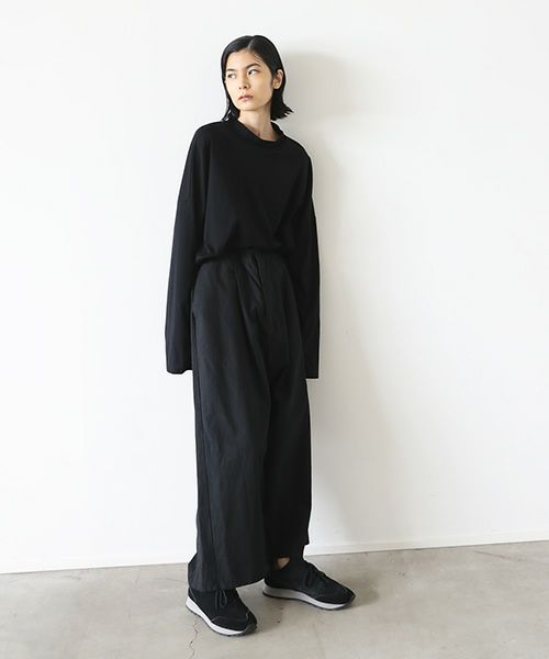 VU.ヴウ.wide silhouette pants vu-s22-p14[SUMI BLACK]:s
