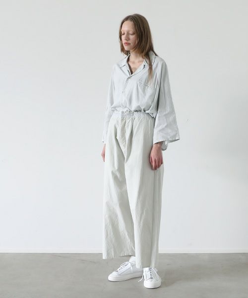 VU.ヴウ.wide silhouette pants vu-s22-p14[CHALK]_
