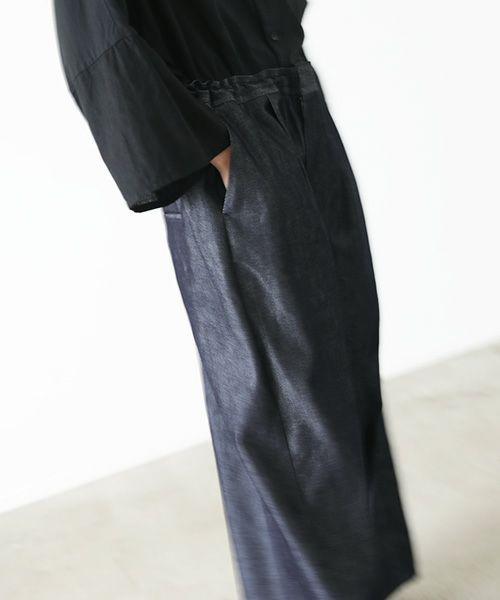 VU.ヴウ.wide silhouette pants vu-s22-p14[DEEP BLUE]:s_