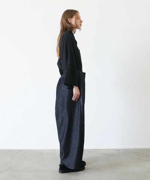 VU.ヴウ.wide silhouette pants vu-s22-p14[DEEP BLUE]:s_
