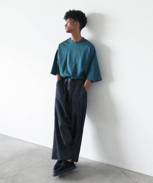 VU.ヴウ.wide silhouette pants vu-s22-p14[DEEP BLUE]:s_
