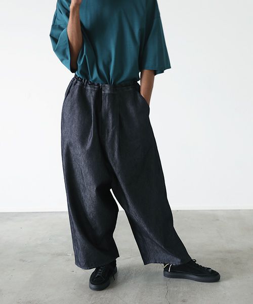 VU.ヴウ.wide silhouette pants vu-s22-p14[DEEP BLUE]:s_