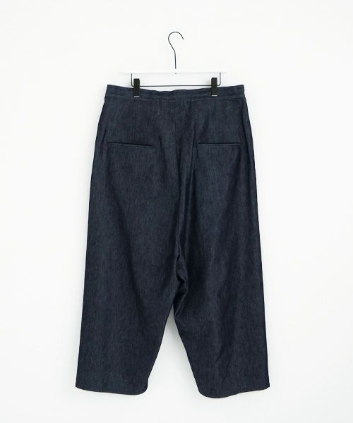 VU ヴウ wide silhouette pants vu-s22-p14[DEEP BLUE]:s_