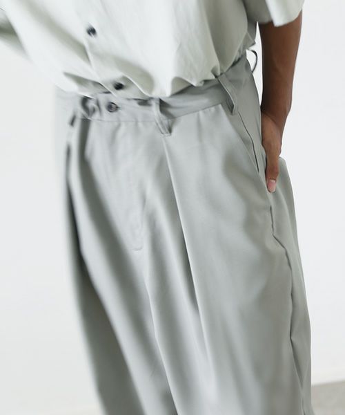 VU.ヴウ.tapered pants vu-s22-p15[GREEN GRAY]_