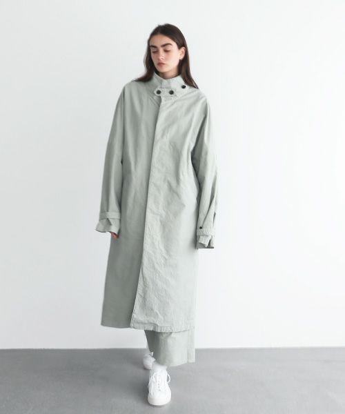 VU.ヴウ.standcollar coat vu-s22-b17[GREEN GRAY]_