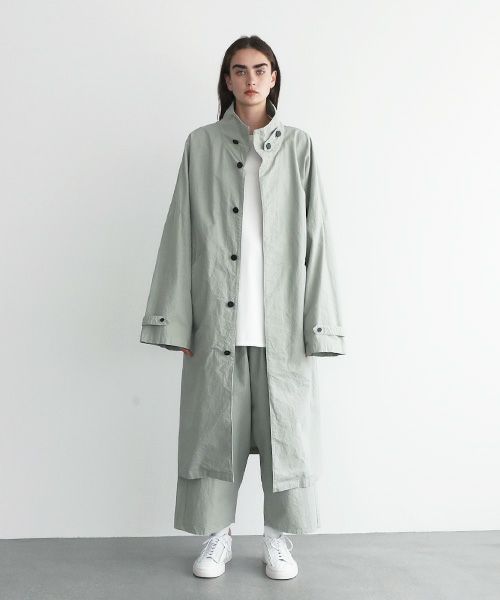 VU.ヴウ.standcollar coat vu-s22-b17[GREEN GRAY]_