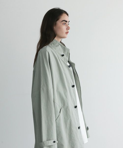 VU.ヴウ.standcollar coat vu-s22-b17[GREEN GRAY]_