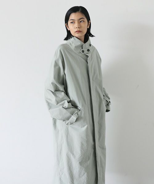 VU.ヴウ.standcollar coat vu-s22-b17[GREEN GRAY]_