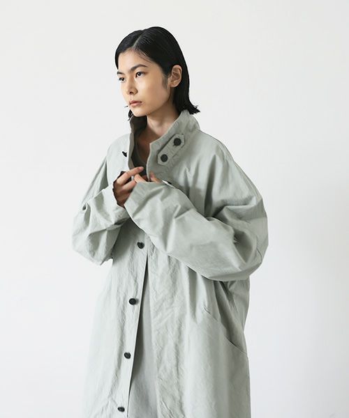 VU.ヴウ.standcollar coat vu-s22-b17[GREEN GRAY]_