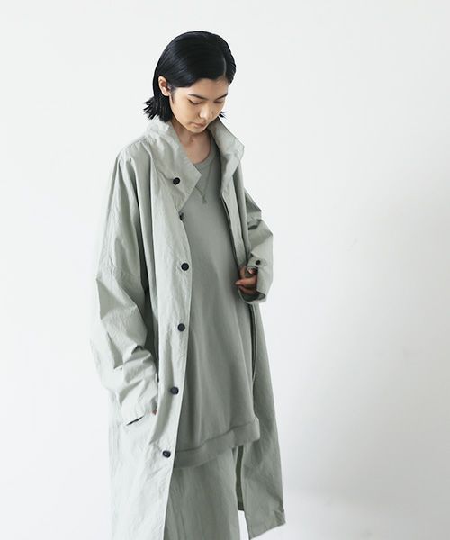 VU.ヴウ.standcollar coat vu-s22-b17[GREEN GRAY]_
