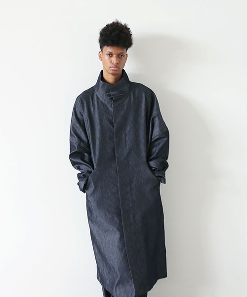 VU.ヴウ.standcollar coat vu-s22-b17[DEEP BLUE]