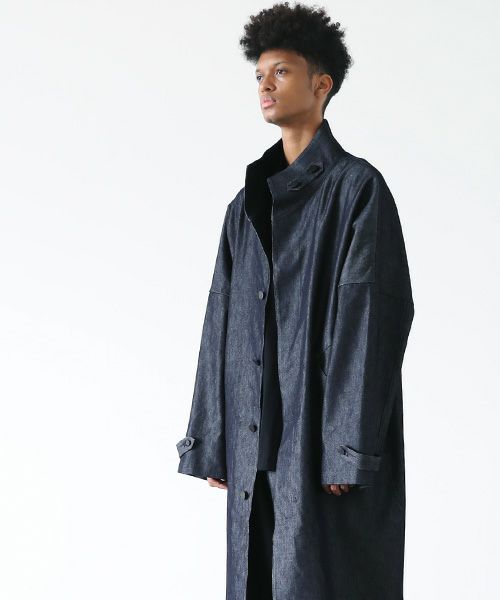 VU ヴウ standcollar coat vu-s22-b17[DEEP BLUE]