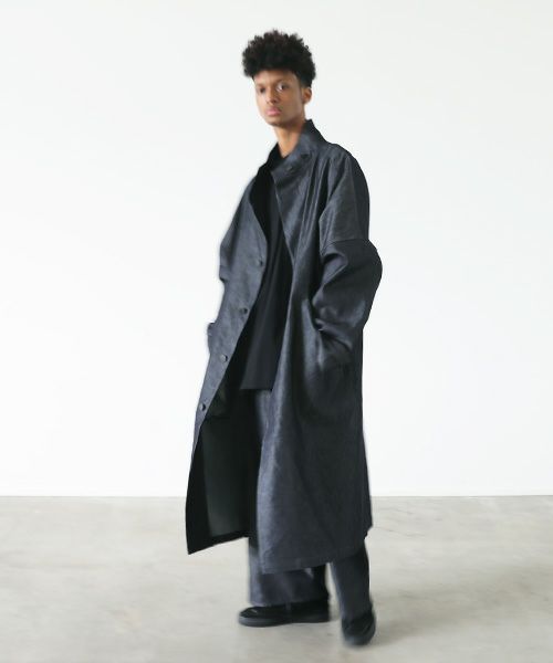 VU.ヴウ.standcollar coat vu-s22-b17[DEEP BLUE]
