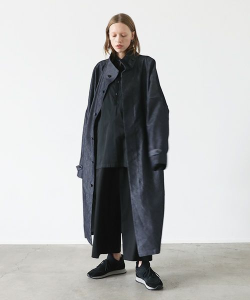 VU.ヴウ.standcollar coat vu-s22-b17[DEEP BLUE]