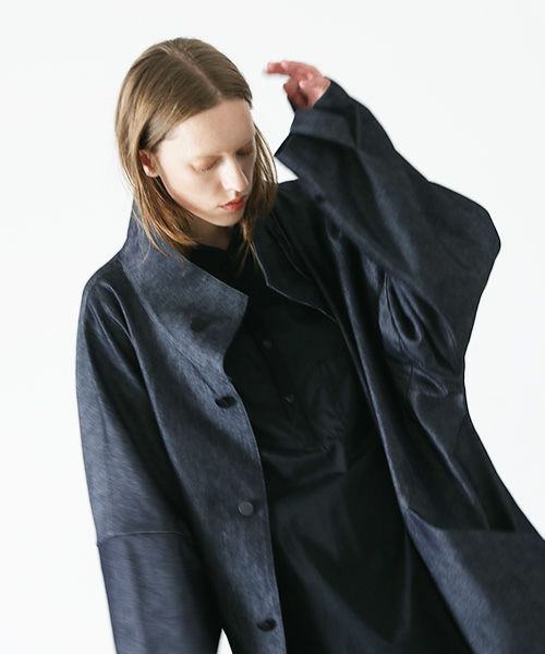 VU.ヴウ.standcollar coat vu-s22-b17[DEEP BLUE]