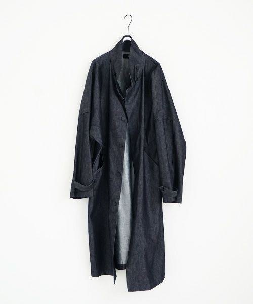 VU.ヴウ.standcollar coat vu-s22-b17[DEEP BLUE]
