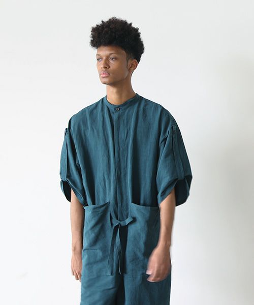 VU.ヴウ.stand collar all-in-one vu-s22-a20[DARK GREEN]