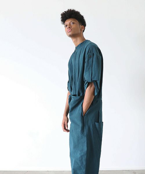 VU.ヴウ.stand collar all-in-one vu-s22-a20[DARK GREEN]