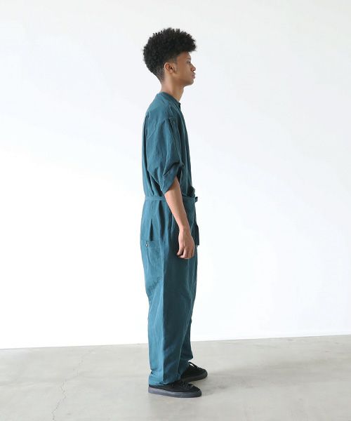 VU.ヴウ.stand collar all-in-one vu-s22-a20[DARK GREEN]