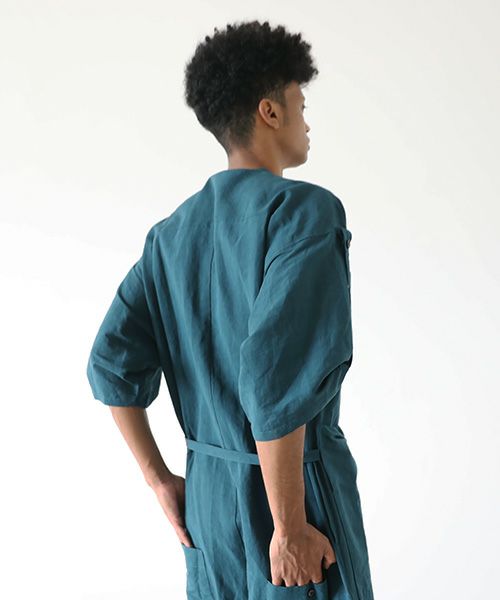 VU.ヴウ.stand collar all-in-one vu-s22-a20[DARK GREEN]