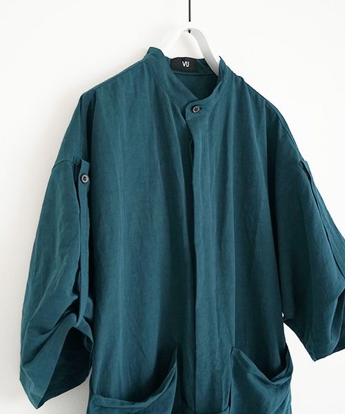 VU.ヴウ.stand collar all-in-one vu-s22-a20[DARK GREEN]