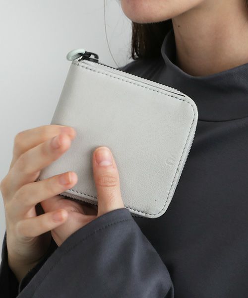 VU PRODUCT.ヴウプロダクト.vu-product-B10[GREEN GARY].mini zip wallet