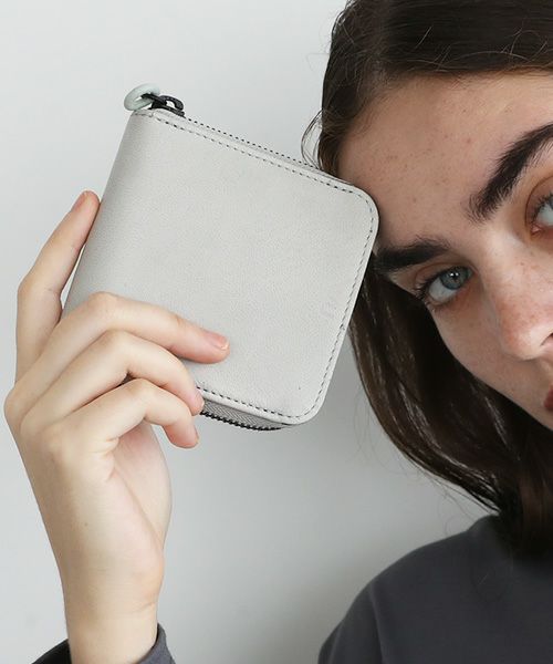 VU PRODUCT.ヴウプロダクト.vu-product-B10[GREEN GARY].mini zip wallet
