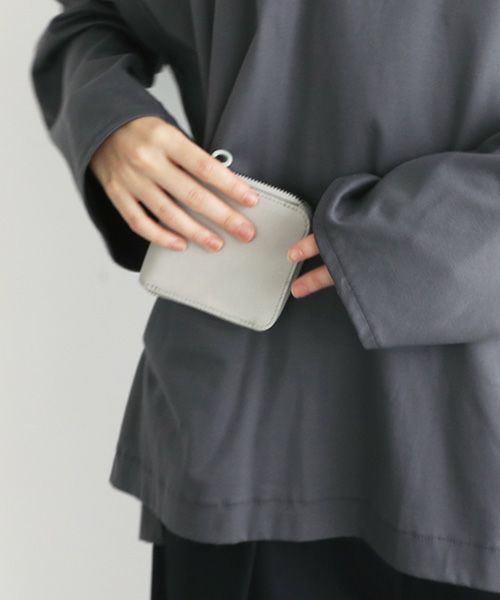VU PRODUCT.ヴウプロダクト.vu-product-B10[GREEN GARY].mini zip wallet