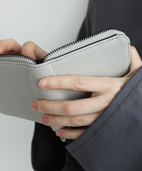 VU PRODUCT.ヴウプロダクト.vu-product-B10[GREEN GARY].mini zip wallet