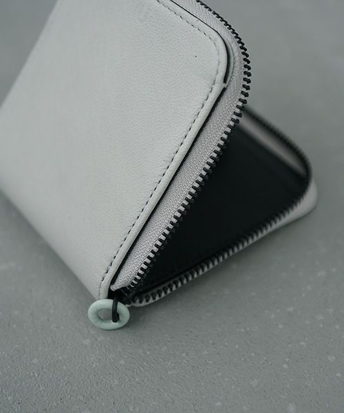 VU PRODUCT.ヴウプロダクト.vu-product-B10[GREEN GARY].mini zip wallet
