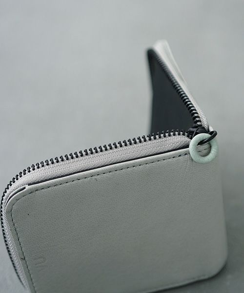 VU PRODUCT.ヴウプロダクト.vu-product-B10[GREEN GARY].mini zip wallet