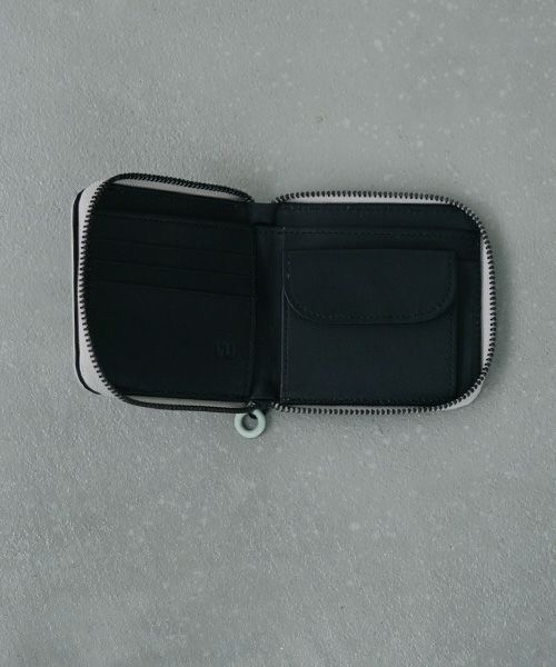 VU PRODUCT.ヴウプロダクト.vu-product-B10[GREEN GARY].mini zip wallet