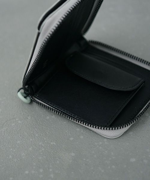 VU PRODUCT.ヴウプロダクト.vu-product-B10[GREEN GARY].mini zip wallet