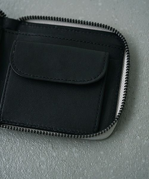 VU PRODUCT.ヴウプロダクト.vu-product-B10[GREEN GARY].mini zip wallet