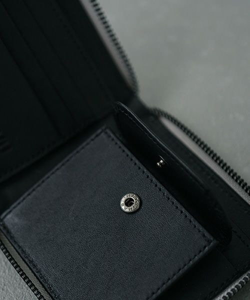 VU PRODUCT.ヴウプロダクト.vu-product-B10[GREEN GARY].mini zip wallet