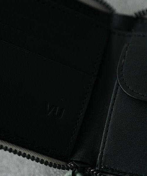 VU PRODUCT.ヴウプロダクト.vu-product-B10[GREEN GARY].mini zip wallet