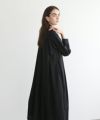 Mochi.モチ.box tuck dress [ms22-op-01/black]