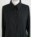 Mochi.モチ.box tuck dress [ms22-op-01/black]