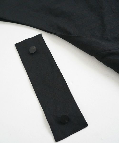 Mochi.モチ.v-neck belt dress [ms22-op-02/black]