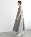 Mochi.モチ.v-neck belt dress [ms22-op-02/green grey]