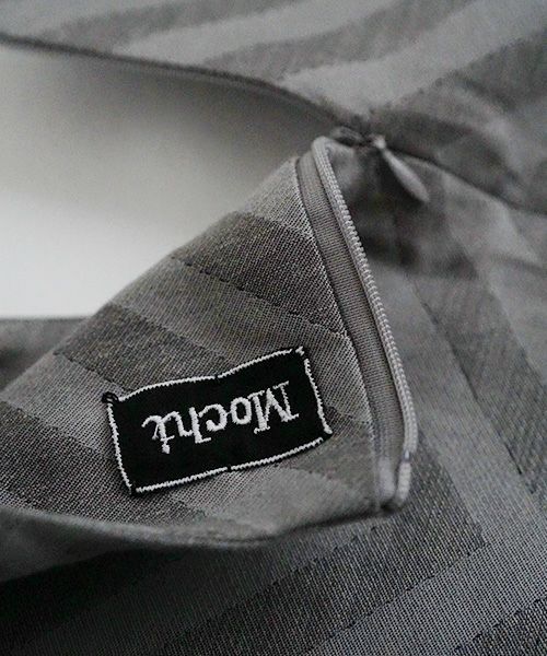 Mochi.モチ.v-neck belt dress [ms22-op-02/green grey]