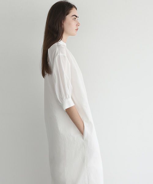 Mochi.モチ.gather dress [ms22-op-06/white]
